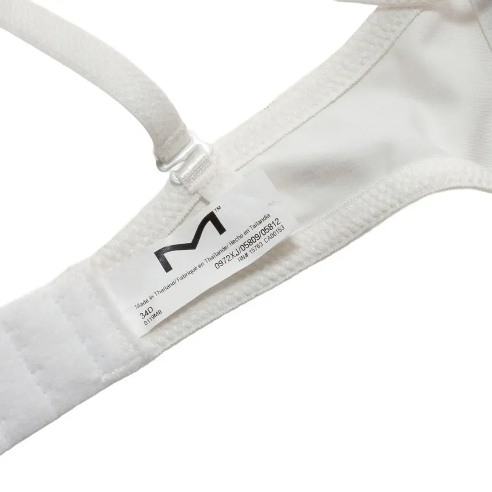 Maidenform 34D Women's Shaping Support Underwire Bra White New With Tags - Picture 3 of 6